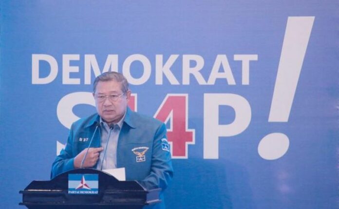Ketua Majelis Tinggi Partai Demokrat Susilo Bambang Yudhoyono (SBY). Ketua Majelis Tinggi Partai Demokrat Susilo Bambang Yudhoyono (SBY).
