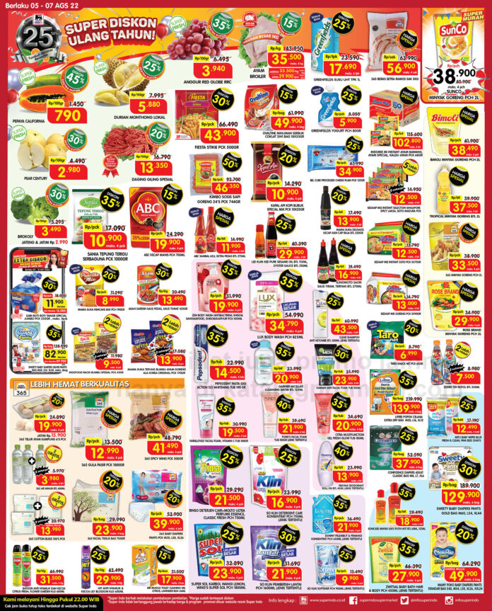Promo Superindo JSM, Promo Superindo