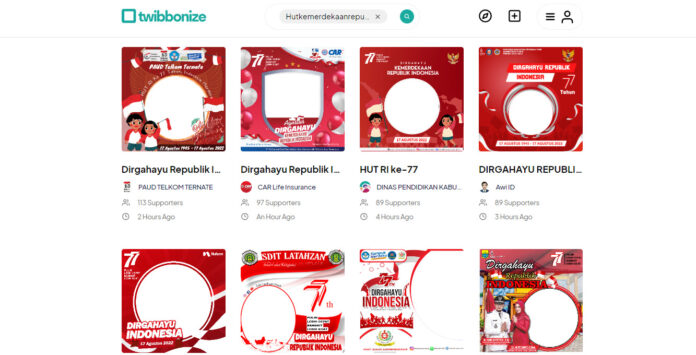 Link Twibbon Hari Kemerdekaan, Twibbon Hari Kemerdekaan, HUT RI, Download Twibbon, Link Twibbon HUT RI, Twibbonize, HUT RI 77, Indonesia