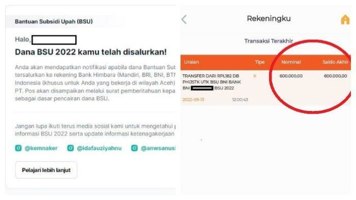 BSU, BSU Tahap 2, BSU Cair, BRI, BNI, BSU Cair 2022, Kemnaker, BSU BPJS