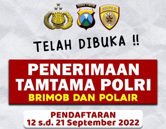 Pendaftaran-Tamtama-Brimob Tamtama Brimob, Pendaftaran Tamtama Brimob 2022, Brimob, penerimaan.polri.go.id, Pendaftara Polisi 2022, penerimaan.polri.go.id 2022, Cara Daftar Rekrutmen Tamtama Tahun Anggaran 2023, Rekrutmen Tamtama Tahun Anggaran 2023, Penerimaan Tamtama Polri Gelombang I untuk Tahun Anggaran 2023