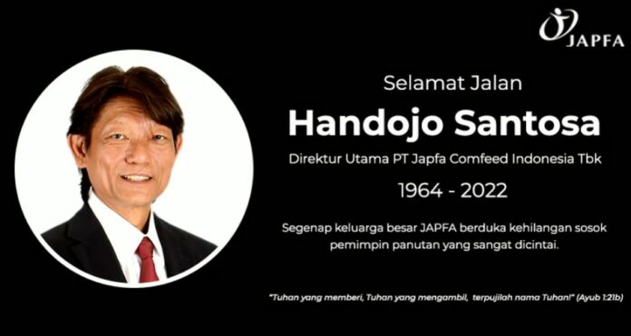 Japfa, Kabar Duka, Dirut Japfa, Meninggal Dunia, Handojo Santosa