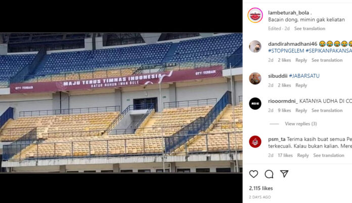 Indonesia, Timnas Indonesia, Curacao, FIFA Matchday, Indonesia vs Curacao, GBLA, Spanduk, Banner, PSSI, Stadion Pakansari