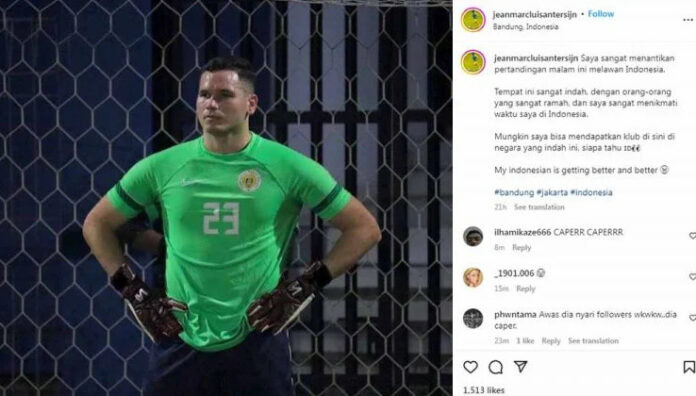 Liga 1, Kiper Timnas Curacao, Indonesia, Curacao, Jean Marc Luis Antersijn, Antersijn, Indonesia vs Curacao, Curacao vs Indonesia