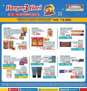 Katalog Promo Indomaret 14 - 16 Oktober 2022, Katalog Promo JSM Indomaret, Promo Indomaret, Indomaret Belanja Mudah dan Hemat, Klik Indomaret,