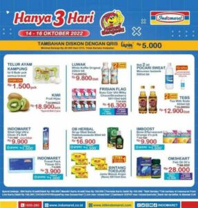Katalog Promo Indomaret 14 - 16 Oktober 2022, Katalog Promo JSM Indomaret, Promo Indomaret, Indomaret Belanja Mudah dan Hemat, Klik Indomaret,