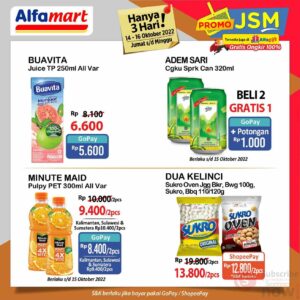 Katalog Promo JSM Alfamart 14 -16 Oktober 2022, Promo ALfamart JSM, Alfagift, Alfamart Belanja Hemat Harga Pas, Katalog Promo JSM Alfamart