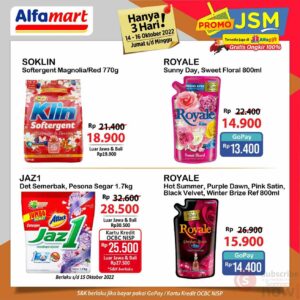 Katalog Promo JSM Alfamart 14 -16 Oktober 2022, Promo ALfamart JSM, Alfagift, Alfamart Belanja Hemat Harga Pas, Katalog Promo JSM Alfamart