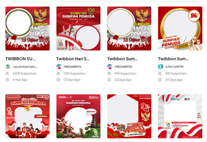 Sumpah Pemuda, Hari Sumpah Pemuda, Bersatu Bangun Bangsa, 28 Oktober, Logo Sumpah Pemuda, Twibbon Sumpah Pemuda, Link Download Twibbon Sumpah Pemuda 2022, Twibbonize