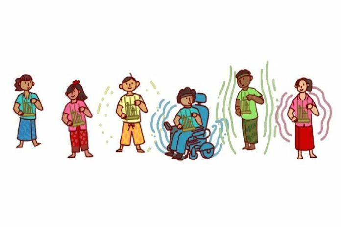 1048013799 Google Doodle, Angklung