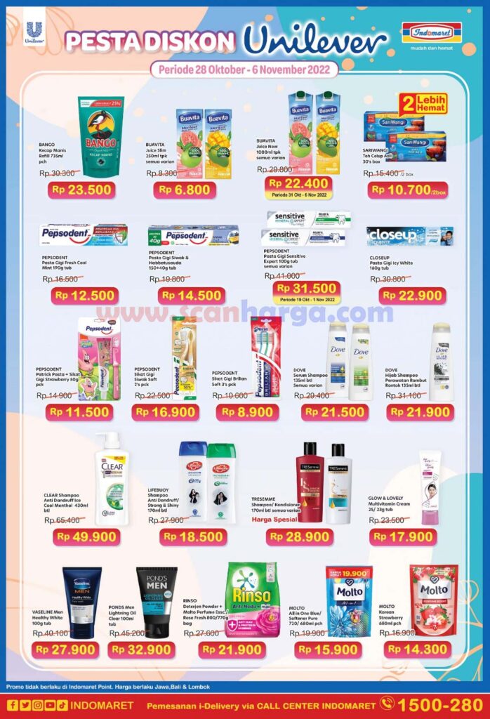 romo Indomaret JSM kembali hadir, berlaku 4 - 6 November 2022 selama 3 hari di akhir pekan. Minyak goreng pasti murah, detergen dan sampo juga hemat banget!