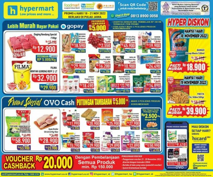 Promo JSM Hypermart 18-21 November 2022, Hypermart, Katalog Promo Hypermart, Promo Hypermart, JSM, Promo