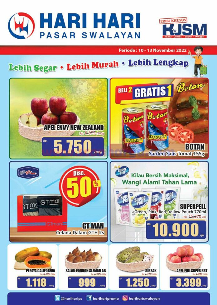 Katalog-Promo-JSM-Hari-Hari-Swalayan-Weekend-10-13-November-2022-1 Hari-Hari Swalayan, Hari-Hari, promo KJSM Hari-Hari, JSM, Supermarket
