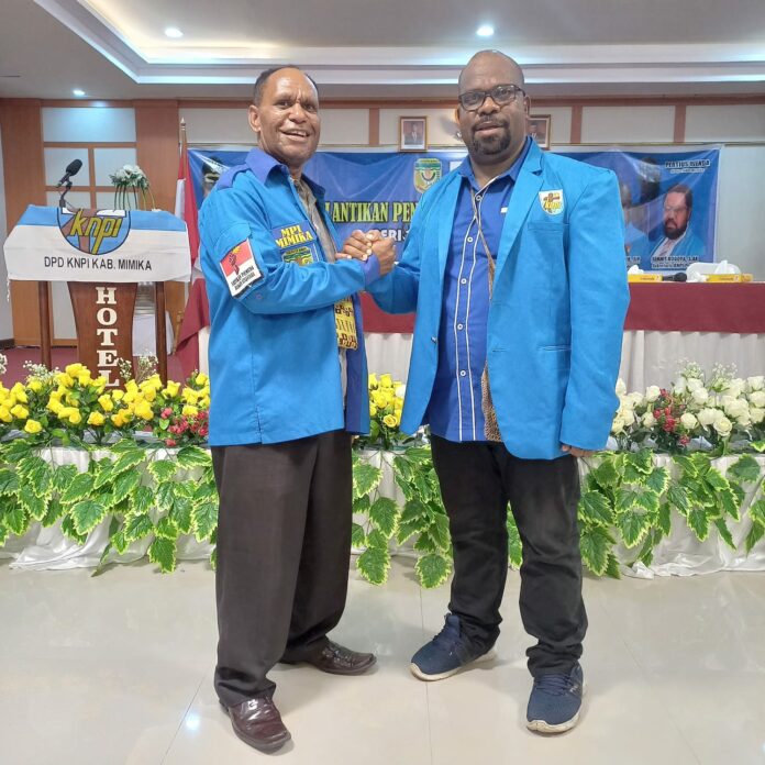 Ketua DPD Mimika 6 1122 DPD KNPI, DPD KNPI MImika, Pertius Wendy, Ketua DPD KNPI MImika, Pelantikan Ketua DPD KNPI Mimika,