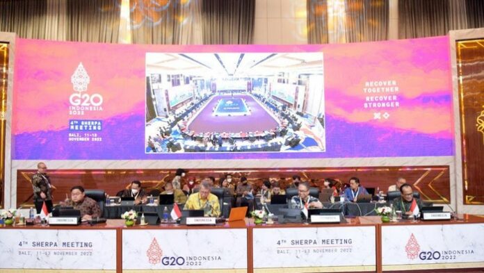 Sherpa G20 14 1122 KKT G20, Sherpa, Pertemuan tingkat Sherpa, Pemerintah Indonesia, Nusa Dua Bali