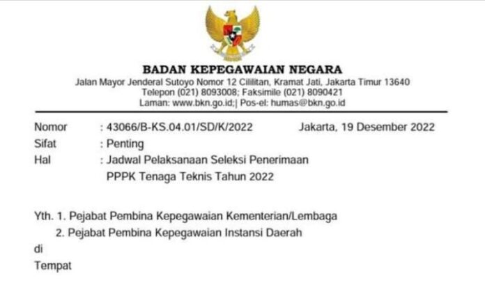 Jadwal Seleksi PPPK Tenaga Teknis 21 1222 Seleksi PPPK Tenaga Teknis 2022, Seleksi, PPPK, Pendaftaran PPPK, Tenaga Teknis, 2023