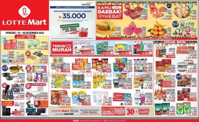 Katalog-Promo-Lottemart-Weekend-Terbaru-15-18-Desember-2022 Katalog Promo Lottemart, Lottemart, Promo, Belanja