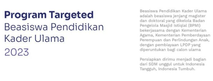 beasiswa-pendidikan-indonesia-kader-ulama Beasiswa, LPDP, Kader Ulama, Pendaftaran Beasiswa LPDP