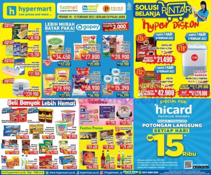 Hypermart, Promo JSM  Hypermart Weekend, Katalog Promo JSM  Hypermart 10 – 13 Februari 2023, Promo JSM Hypermart, Promo Weekend, Belanja, JSM
