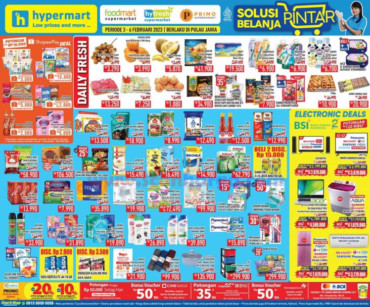 Hypermart, Promo JSM  Hypermart Weekend, Katalog Promo JSM  Hypermart 3 - 5 Februari 2023, Promo JSM Hypermart