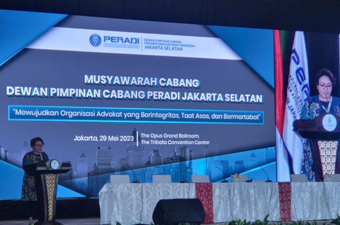 Gelar Muscab, 4 Orang Mendaftar Calon Ketua DPC Peradi Jakarta Selatan 2023-2028 Peradi Jaksel, Muscab, Violen Helen Pirsouw