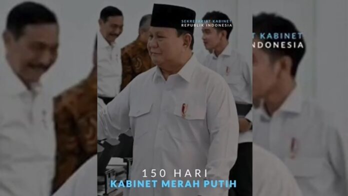 150 Hari Kabinet Merah Putih Kabinet Merah Putih, Presiden Prabowo, Sidang Kabinet Paripurna, Persiapan Idulfitri, Ketahanan Pangan, Program Pro-Rakyat, Makan Bergizi Gratis, Badan Pengelola Investasi, Mudik Gratis, Diskon Tiket Pesawat, Cek Kesehatan Gratis, Harga Bahan Pokok, Lebaran 2025, Pemerintah Indonesia, Program Prioritas