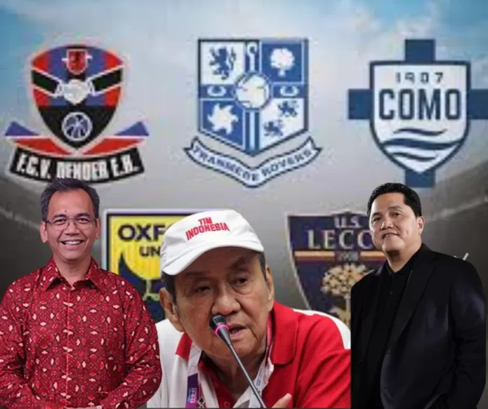 konglomerat Indonesia klub luar negeri, Erick Thohir Oxford United, Hartono Como 1907, Bakrie Group sepak bola, pengusaha Indonesia klub Eropa