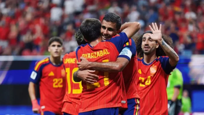 Timnas Spanyol tampil menggila pada matchday kedua Grup H Piala Dunia 2026 Spanyol menang, Arab Saudi, Piala Dunia, Grup H, La Roja, Lamine Yamal, Mikel Oyarzabal, gol Spanyol, klasemen grup, Atlanta AS, tim Spanyol, pesta gol, sepak bola dunia, Piala Dunia 2026