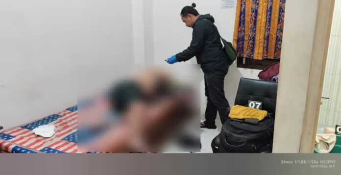 Jazad korban saat ditemukan.